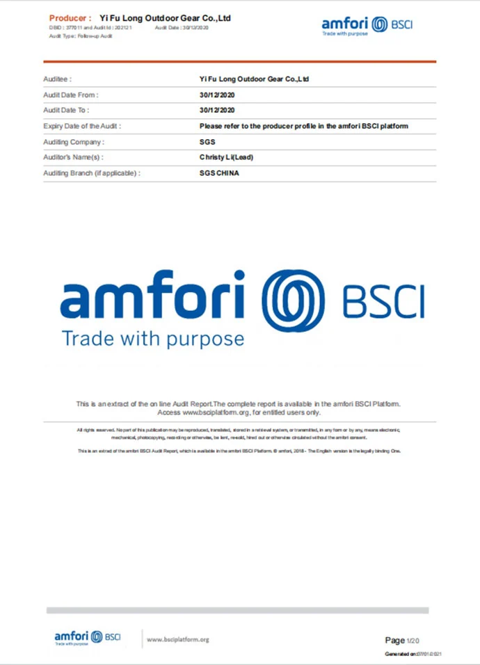 Certification
